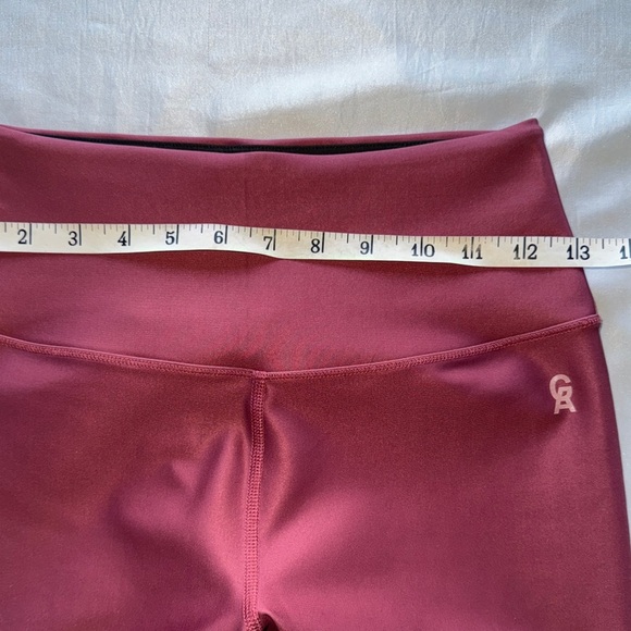 Good American Wild Hibiscus High Impact Leggings Small/1 Burgundy Ombre Drip - Picture 10 of 10